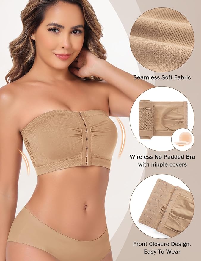 Sllowwa Comfort Draadloze Niet Gewatteerde Plus Size BH Minimizer BH Dames Minimizer BH Dagelijkse Bras voor Vrouwen UK Womens BH's Verstelbare Bandjes Plus Size Volledige Dekking Ondersteuning