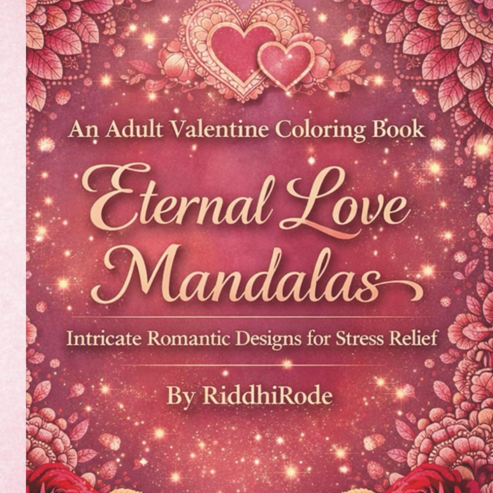 An Adult Valentine Coloring Book: Eternal Love Mandalas: Intricate Romantic Designs For Stress Relief