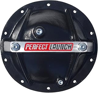 Proform 66668 Black Aluminum Differential Cover with Perfect Launch Logo and Bearing Cap Stabilizer Bolts for GM