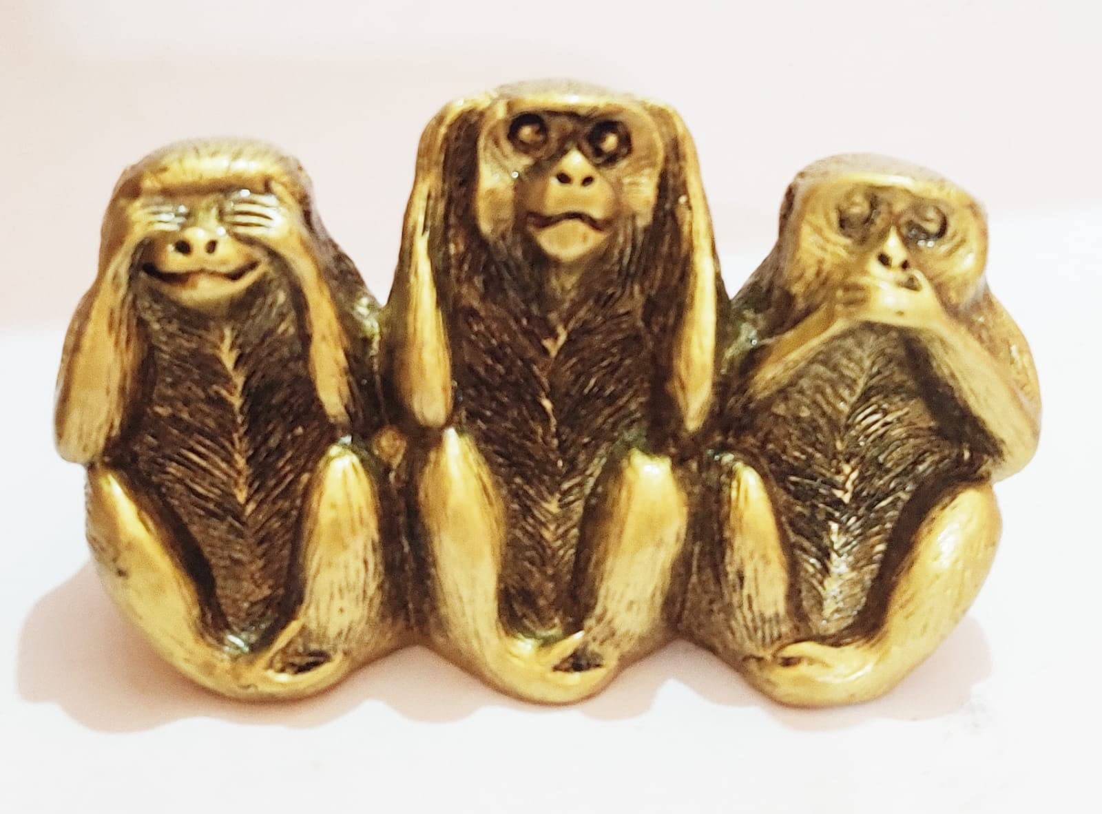 Yatin Vastu Fengshui Stone Gift Product Collection Three Wise Monkeys - See no Evil, Hear no Evil, Speak no Evil