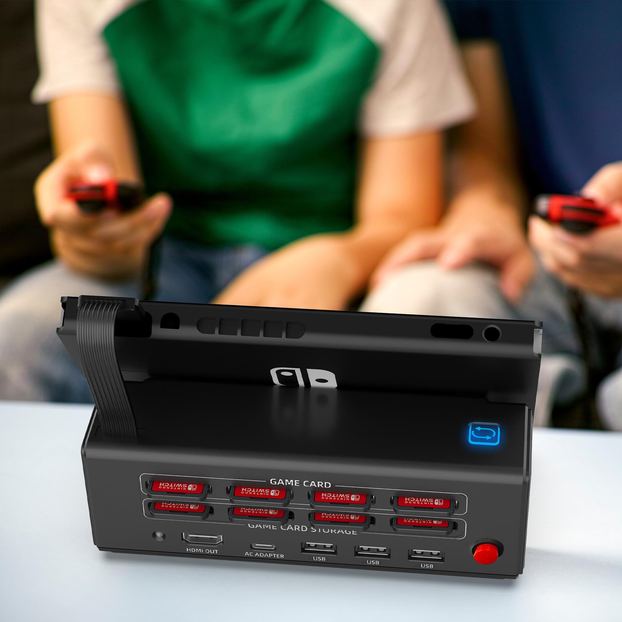 ZMBESUP Switch Dock Station Lettore di Schede di Gioco Compatibile Interruttore/Interruttore OLED All-in-One Switch Station, Interruttore Portatile Lettore di Schede Multifunzione TV Dock Station