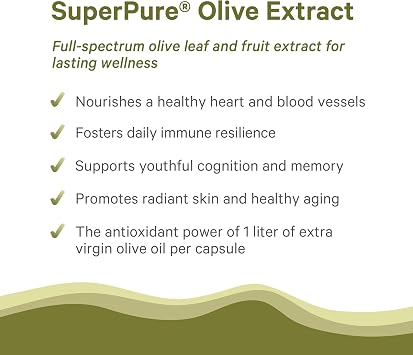 PURE SYNERGY SuperPure Olive Extract (60 Capsules)