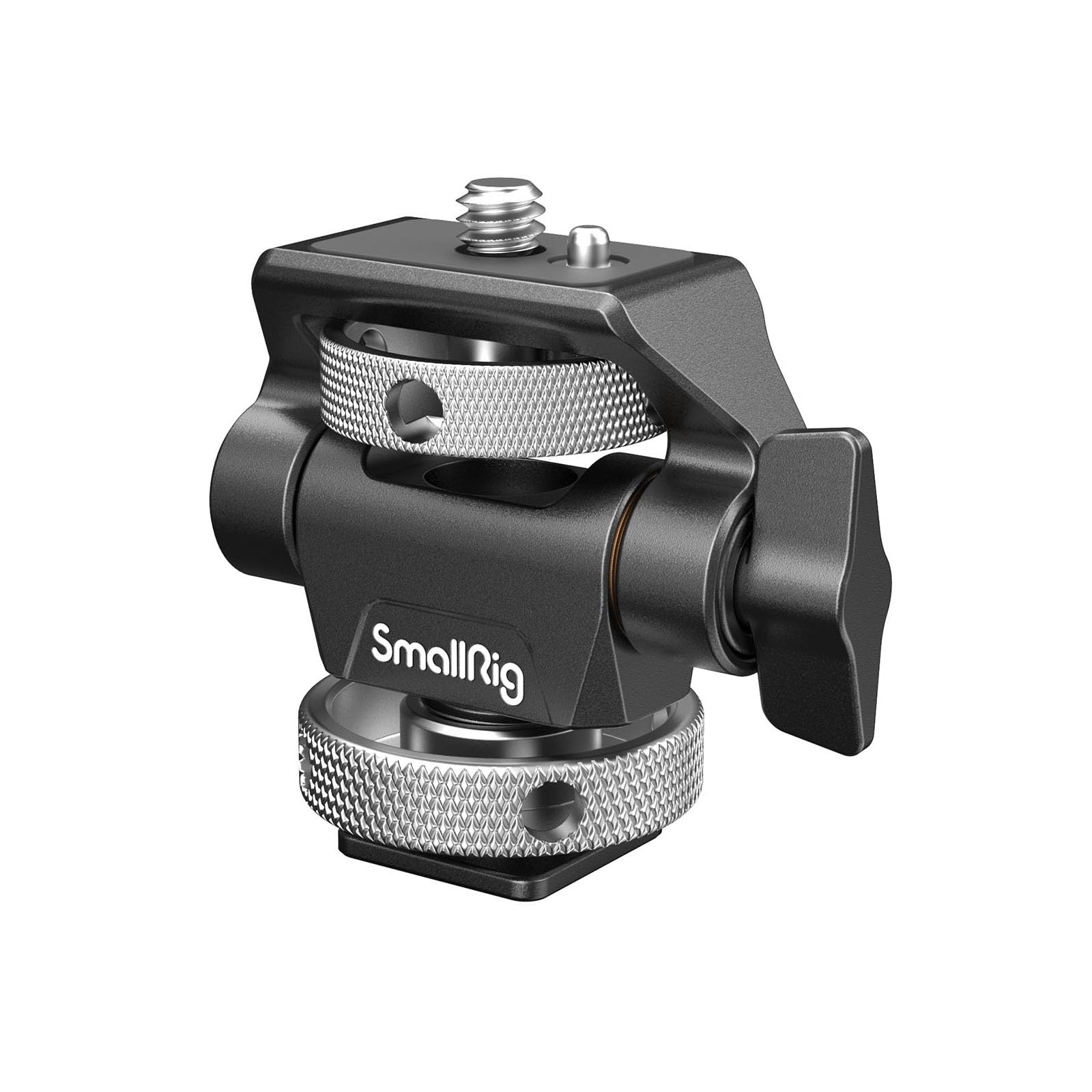 (Nueva Versión) SMALLRIG Soporte para Monitor de Cámara con Adaptador de Cold Shoe, Soporte para Monitor Ajustable con Giro de 360° e Inclinación de 180°, Carga Máxima de 2,3kg - 2905B