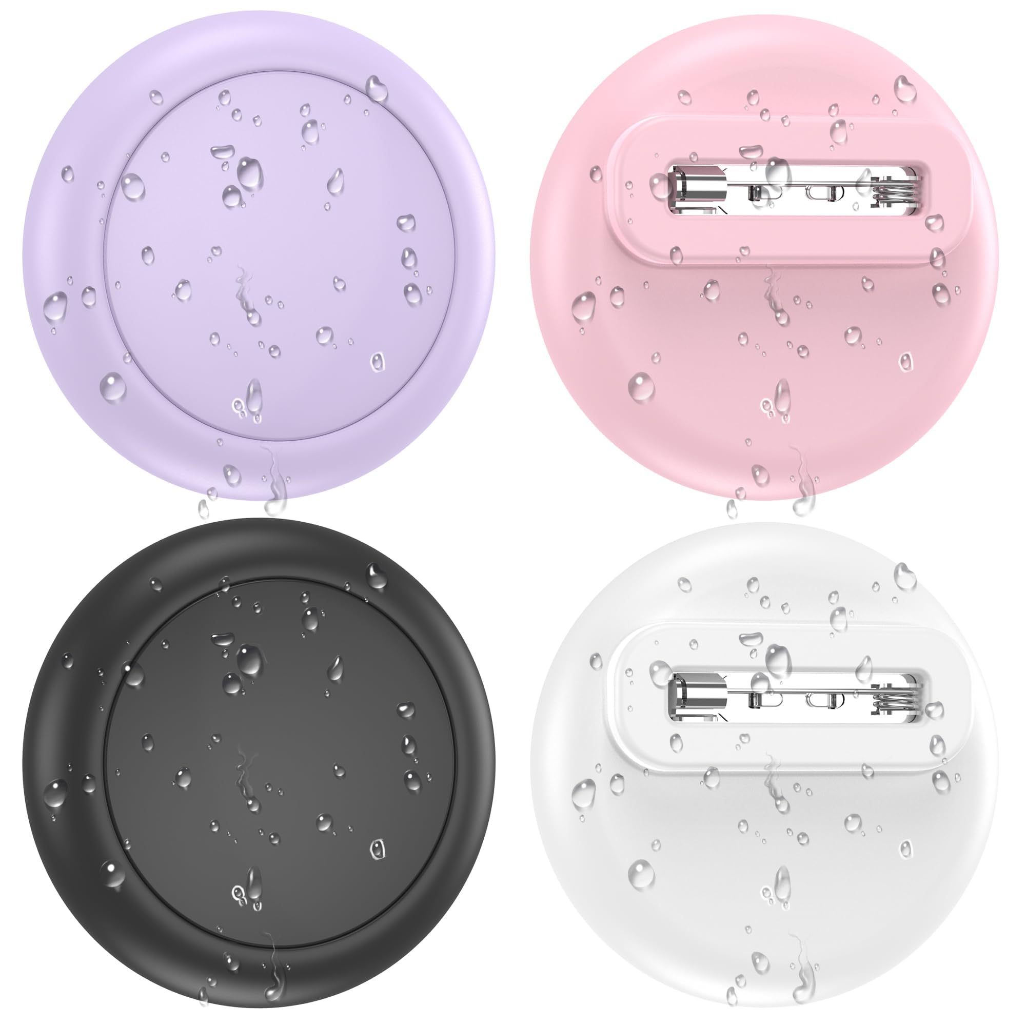 for AirTag Holder for Kids, Compatible with Apple AirTag 1st & 2nd Generation, Hidden Air Tagholder with Brooch Pin - Waterproof Tracker Cover for