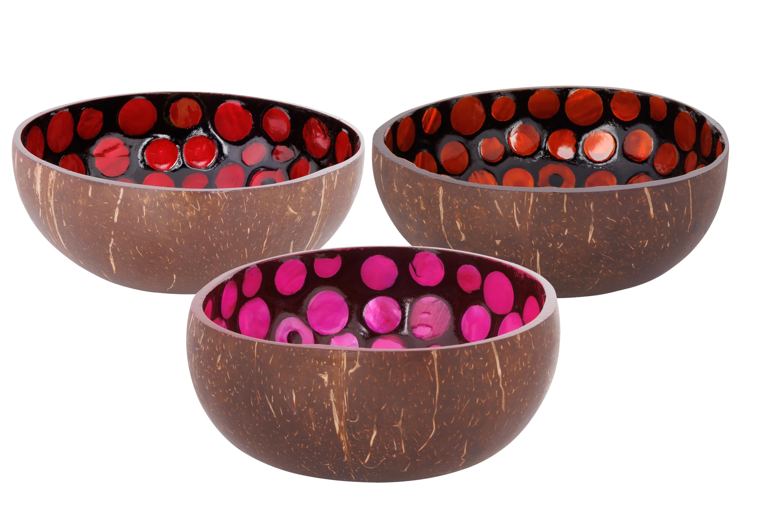 Noya Ciotola In Guscio Di Cocco Riciclato – Diametro 14 Cm, Foglia D'Argento Metallizzata