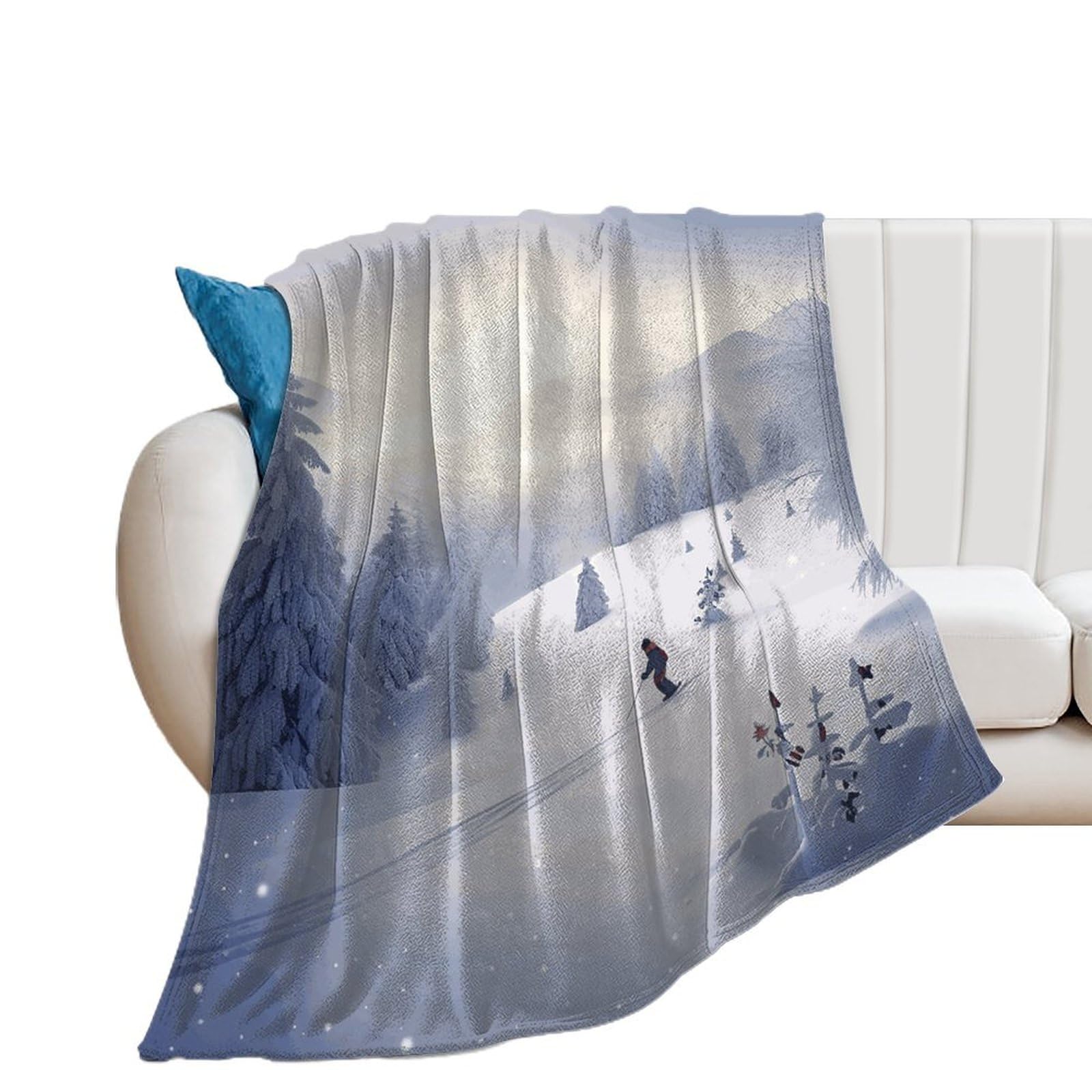 Couverture d'hiver en microfibre pour vos soirées détente sur le canapé