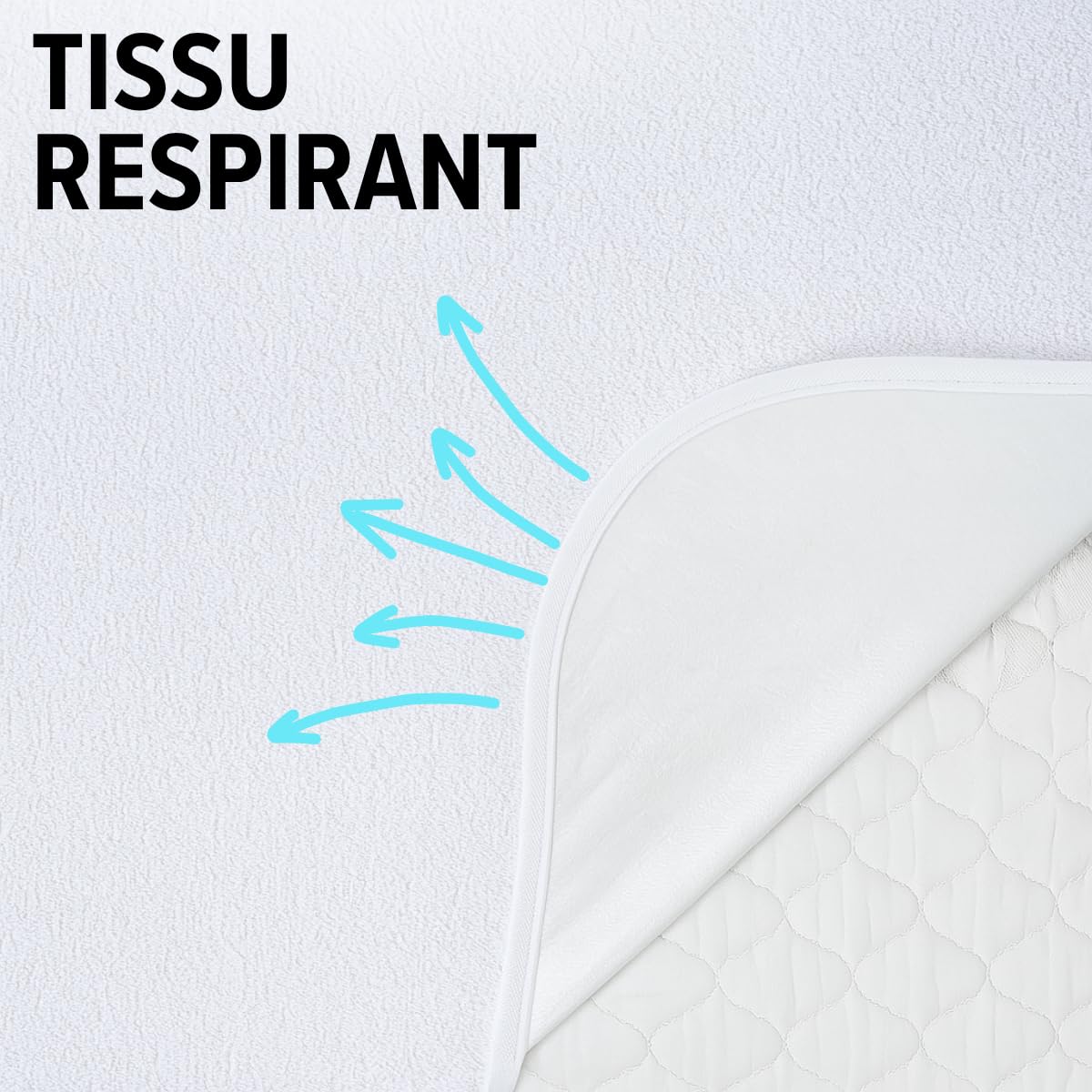 Dreamway Coprimaterasso Singolo 90x190 cm – Impermeabile, cotone Oeko-Tex, coprimaterasso resistente con 4 angoli elastici – Per materassi fino a 28 cm