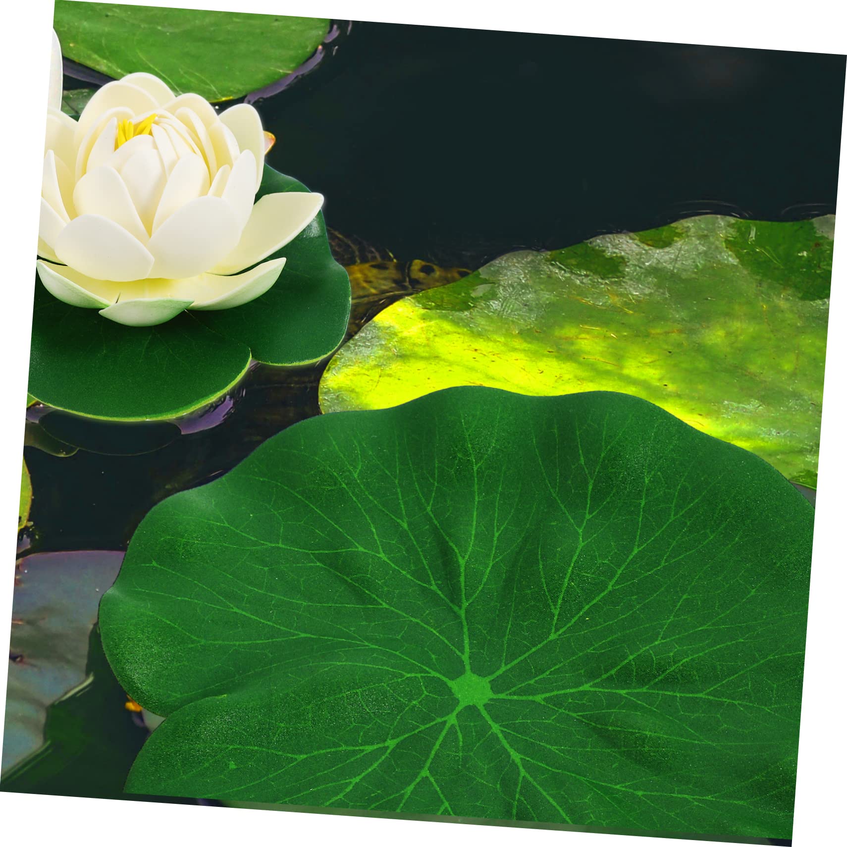 60pezzi Fiori Di Loto Artificiale Galleggianti Da Per Decorazione Di e Laghetti Ornamenti Naturali e Sicuri Per Piante Acquatiche