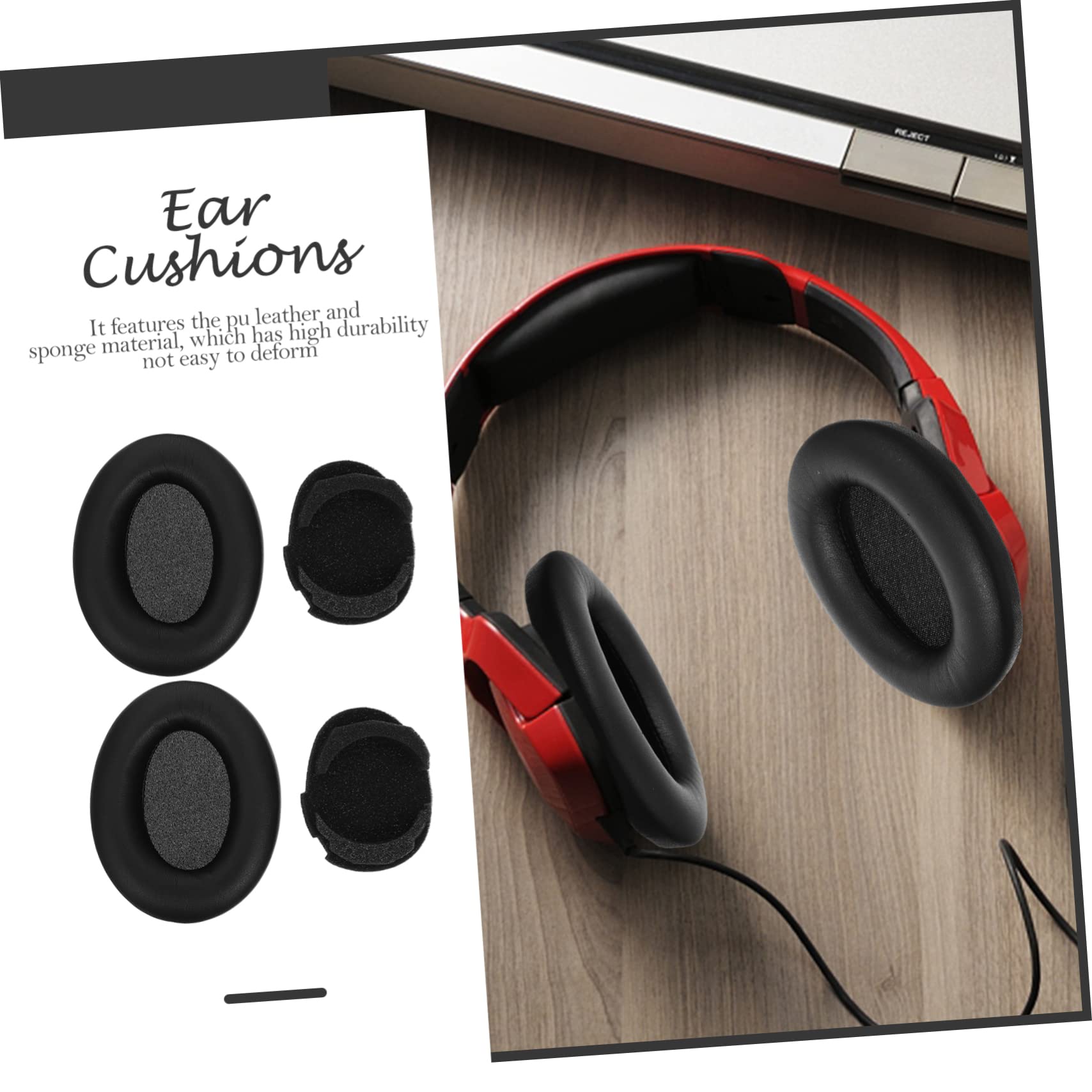 Angoily 5sätze Kopfhörer Ohrpolster Bequeme Ear Cushions Für MDR- Mit Kissen Und Clip Für Beschädigte Oder Abgenutzte Ohrmuscheln Einfache Installation