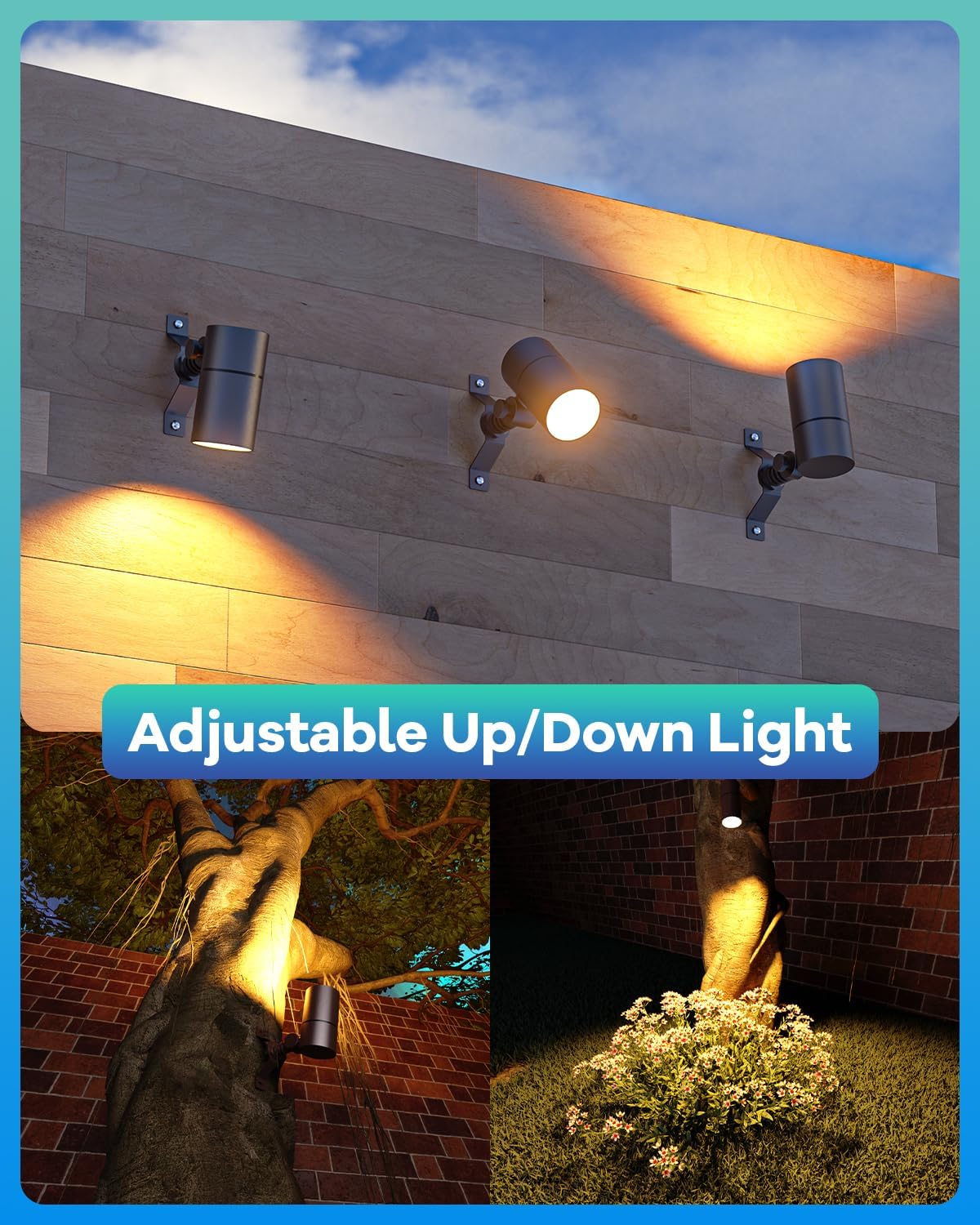12V Low Voltage Landscape Light for Down Light Tree Lights, Remote Control RGBW MR16 LED Bulb, RGB+CCT Tunable 2700K-6500K, IP65 Waterproof Spotlight for Outdoor Garden Yard Fence (Black)