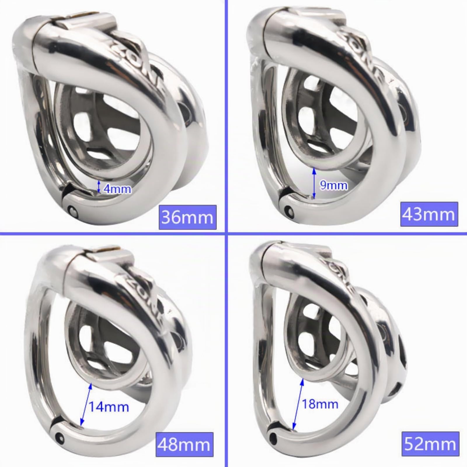 Cage d'exercice pour Homme en métal et en Acier Inoxydable A102(L) (43mm)