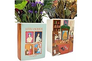 Ceramic Pride and Prejudice Vase to Beautify Bookshelves, Adorn Desks, Grace Entrances