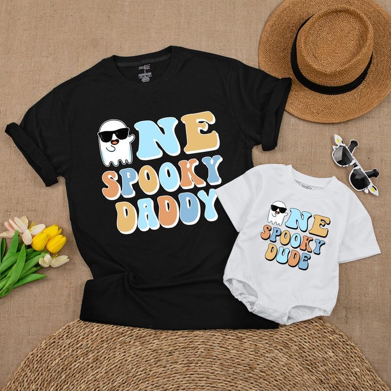 Miniatura 5 de Camisas de Halloween personalizadas a juego para la familia, feliz cumpleaños familiar, espeluznantes camisas de Halloween para niños y niñas, bebés