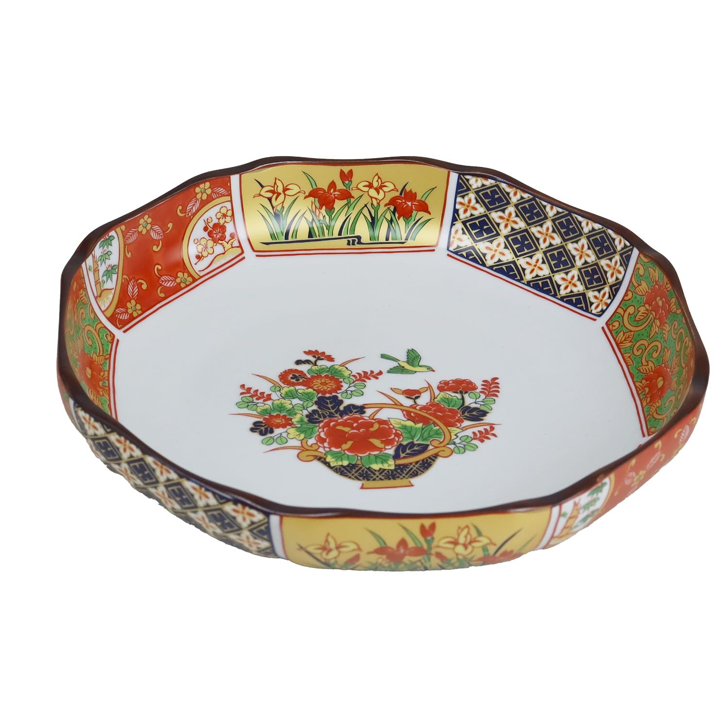 Arita Ware Ko-Imari Gold Decorated Serving Plate 9.4in Porcelain