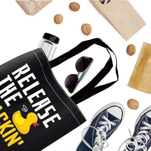 Miniatura 7 de BDPWSS Bolsa de goma para amantes del pato, regalo para amantes del pato, bolso de patos amarillos para el dueño del pato, regalo de mamá de pato