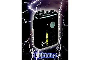 Strike Alert Personal Lightning Detector in a Striking Black