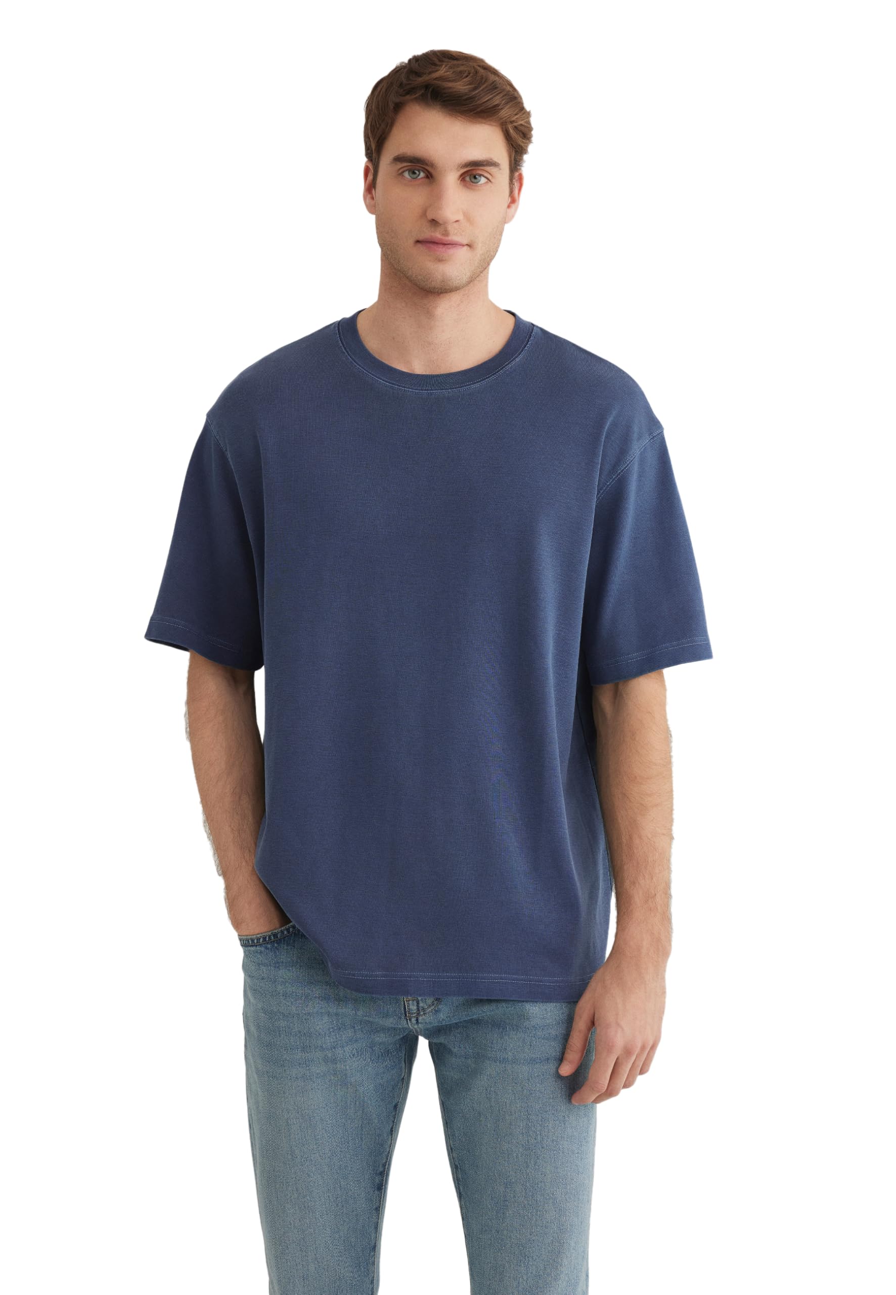 Mavi Men's Black (Black Iris) Short Sleeve T-Shirt, Black Irise, L, L