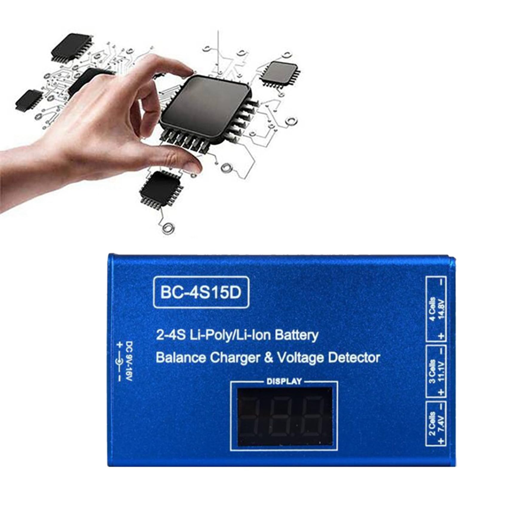 5 X BC-4S15D Lipo Li-ion Balance Caricatore per batteria RC