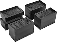 Vista 1 de BTSD-home Elevadores de cama resistentes ajustables para muebles, elevadores de altura de 1 o 3 pulgadas, elevadores para dormitorio, camas, sofás