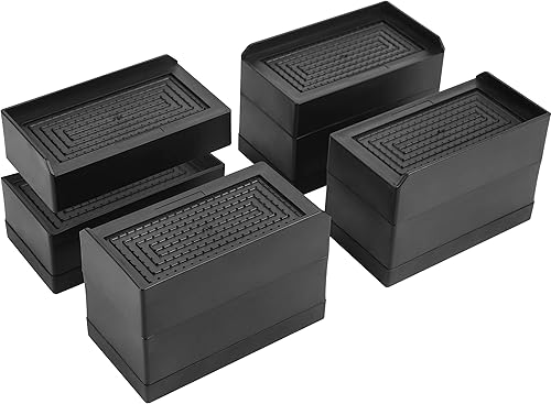 BTSD-home Elevadores de cama resistentes ajustables para muebles, elevadores de altura de 1 o 3 pulgadas, elevadores para dormitorio, camas, sofás,