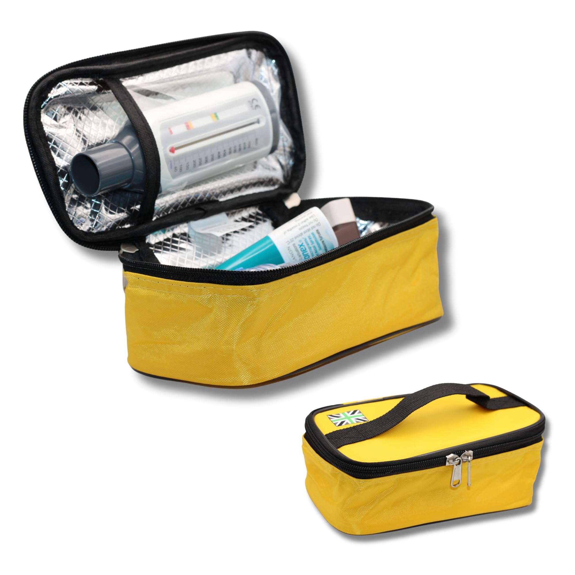 MedCS, Lightweight Insulated Medical Bag/Travel Case for Epipens, Diabetic, Asthma. with Free Medical ID Card