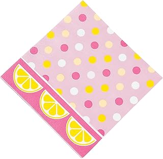 Fun Express - Lemonade Party Lunch Napkins (16pc) for Birthday - Party Supplies - Print Tableware - Print Napkins - Birthday - 16 Pieces