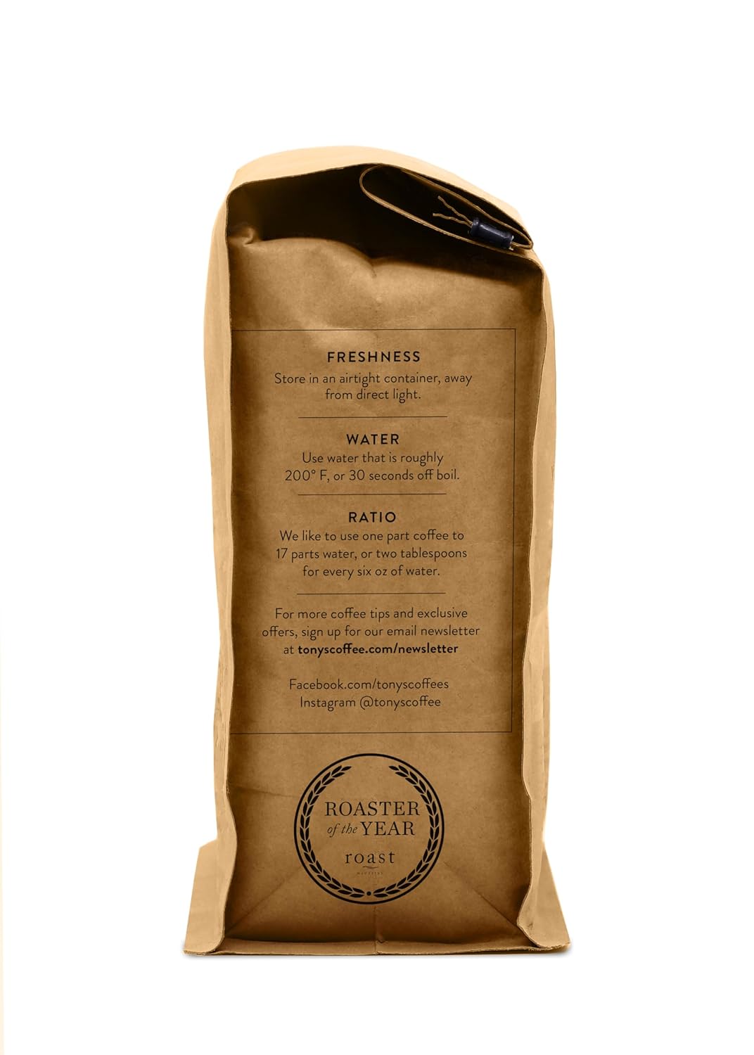 Tony's Coffee, Sugar Bee Espresso (12oz), Whole Bean Coffee