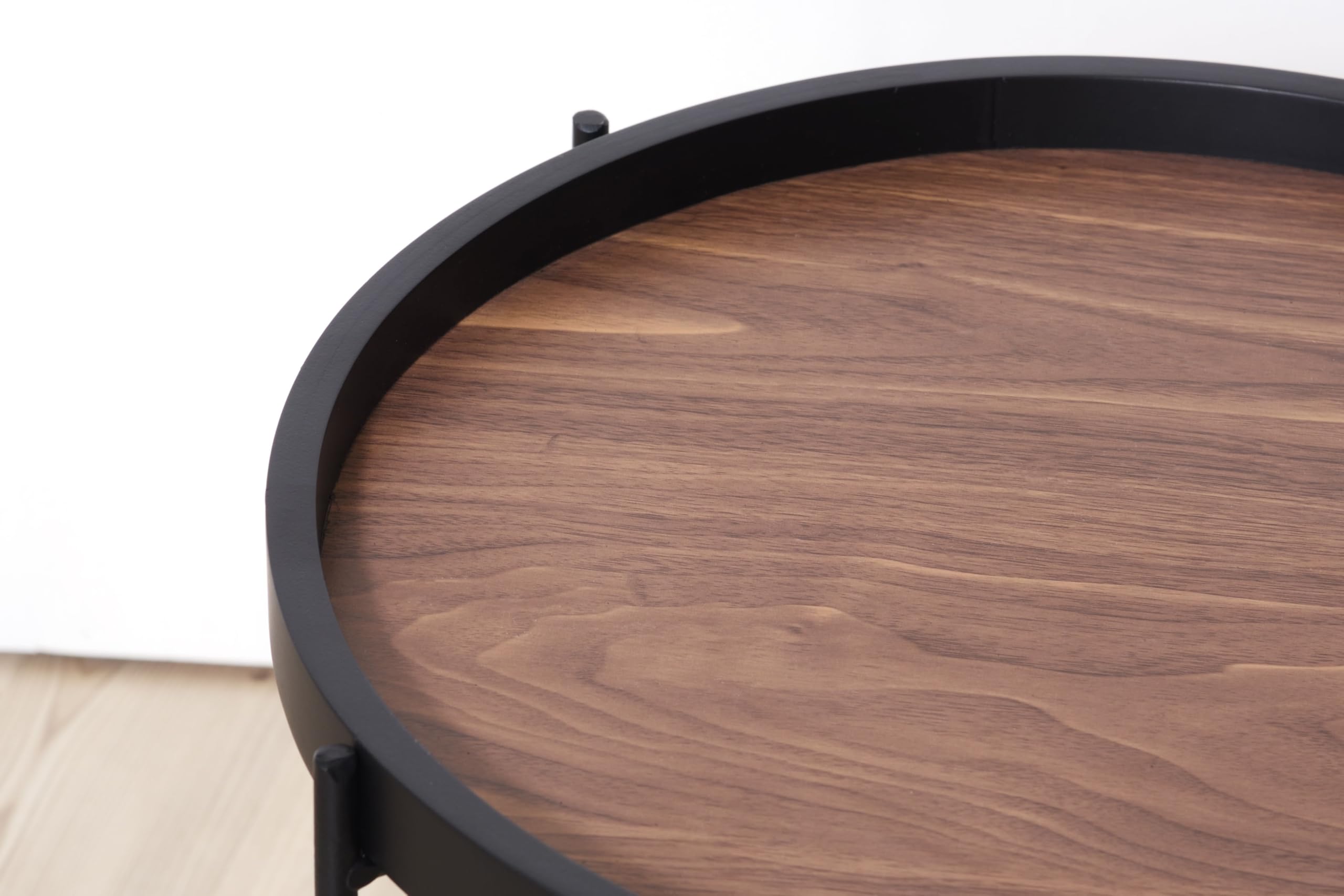 Amazon｜東谷 ラウンド トレーテーブル 木目調ブラウン Lサイズ CIR