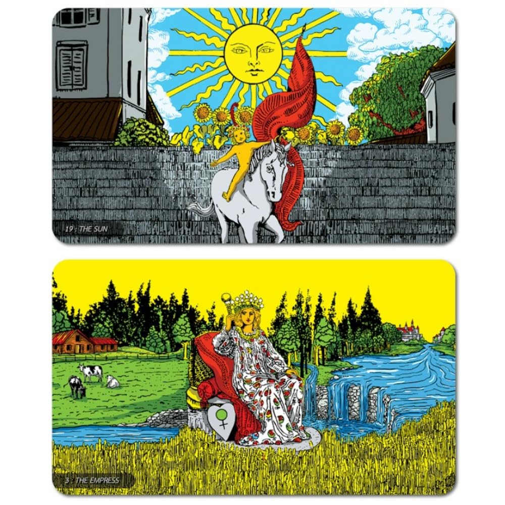 RWS Panorama Tarot | Gilded Gold Edges | 78 Cards | Wide Angle
