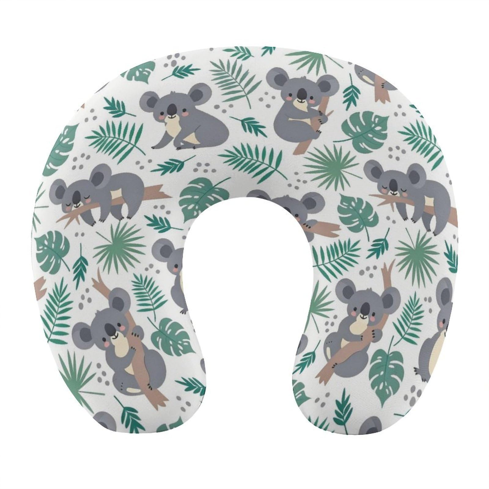 Btcowzrv Style Koala U Shaped Neck Pillow Travel Pillows