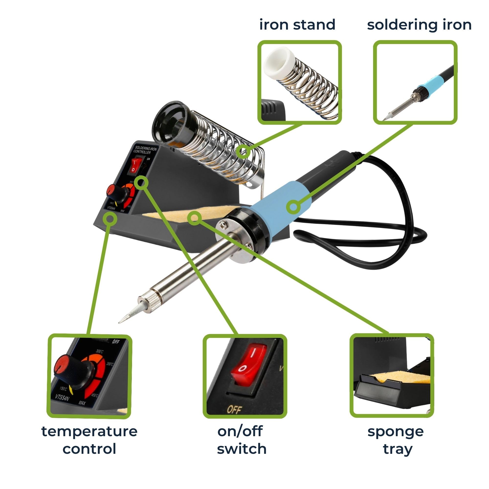 Soldering irons & accesories - Estación Soldadura 48W 100-450º