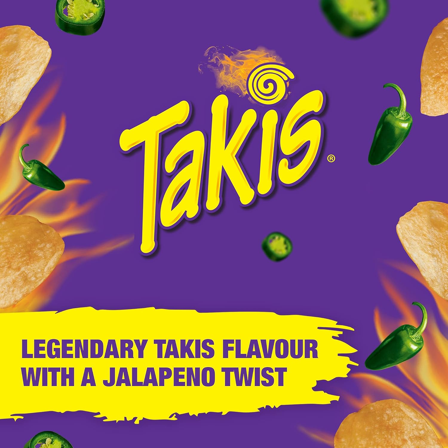 Buy Takis Kettlez Typhoon Jalapeno Kettle Cooked Chips, 200g/7.1 oz