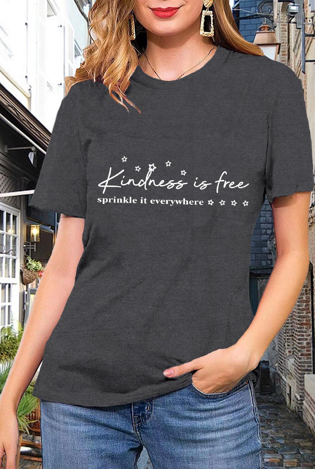 Be Kind Shirts Kindness is Free T-Shirts Inspirational Teacher Tee Tops - Image 2