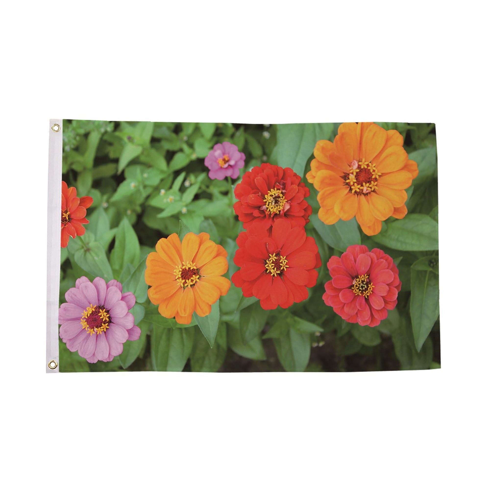 Flagtex Flowers Flag 5ft x 3ft (150cm x 90cm) Premium 100gsm Polyester with Double Stitched Hems - Floral Garden Flag, Colourful Flower Banner, Spring Summer Garden Decoration