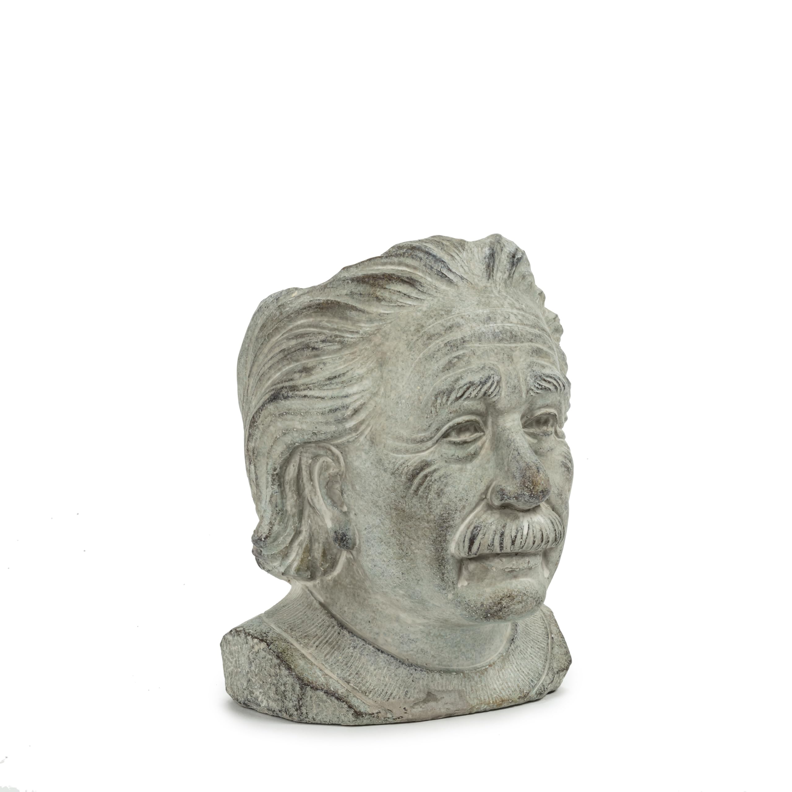 Abbott Collection small Einstein head cement planter