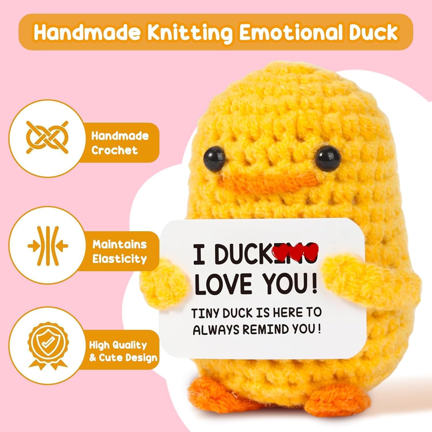 Funny from Husband,I Duck Love You Gifts for Wife Her Girlfriend Boyfriend Husband,Anniversary Birthday Gift for Him Cute Decor,Romantic Cute Crochet Gift for Couple Wife Mothers Day