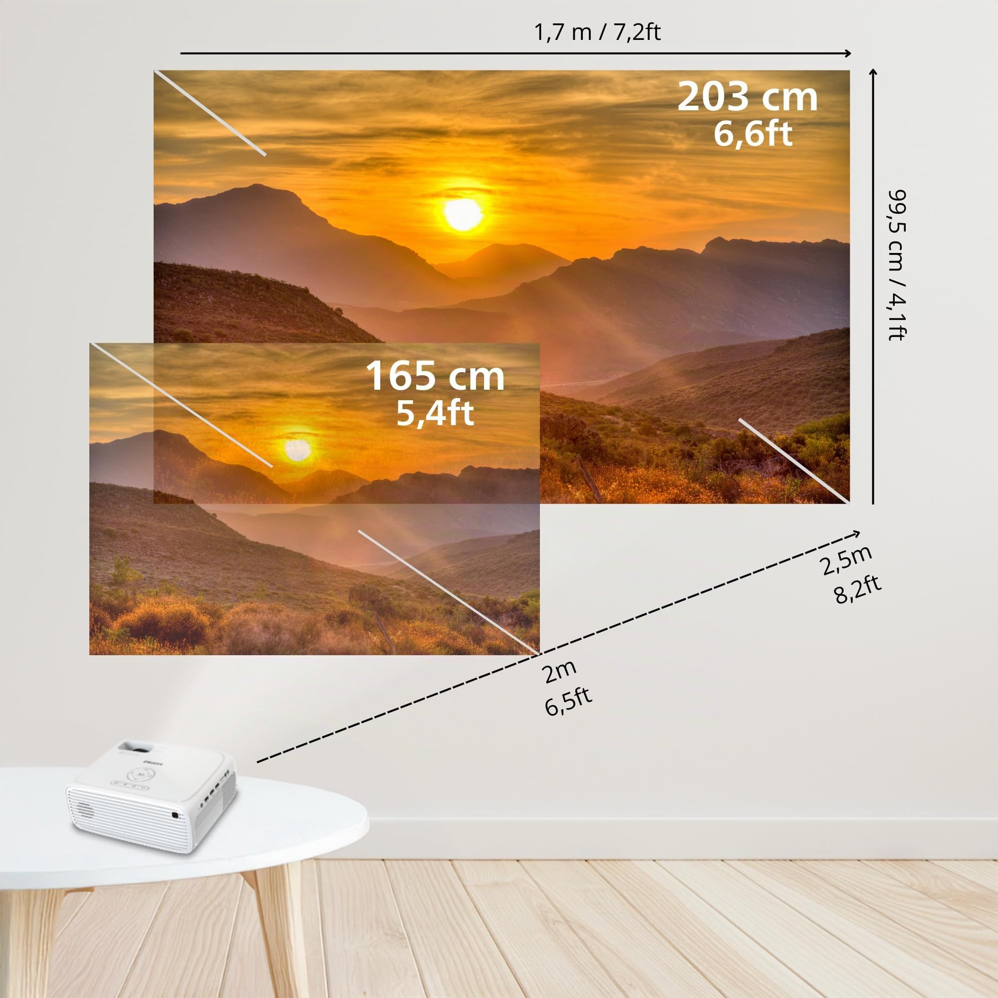 Videoproiettore - PHILIPS - NEOPIX 200 - FHD 1080p - Fino a 80 - Bianco