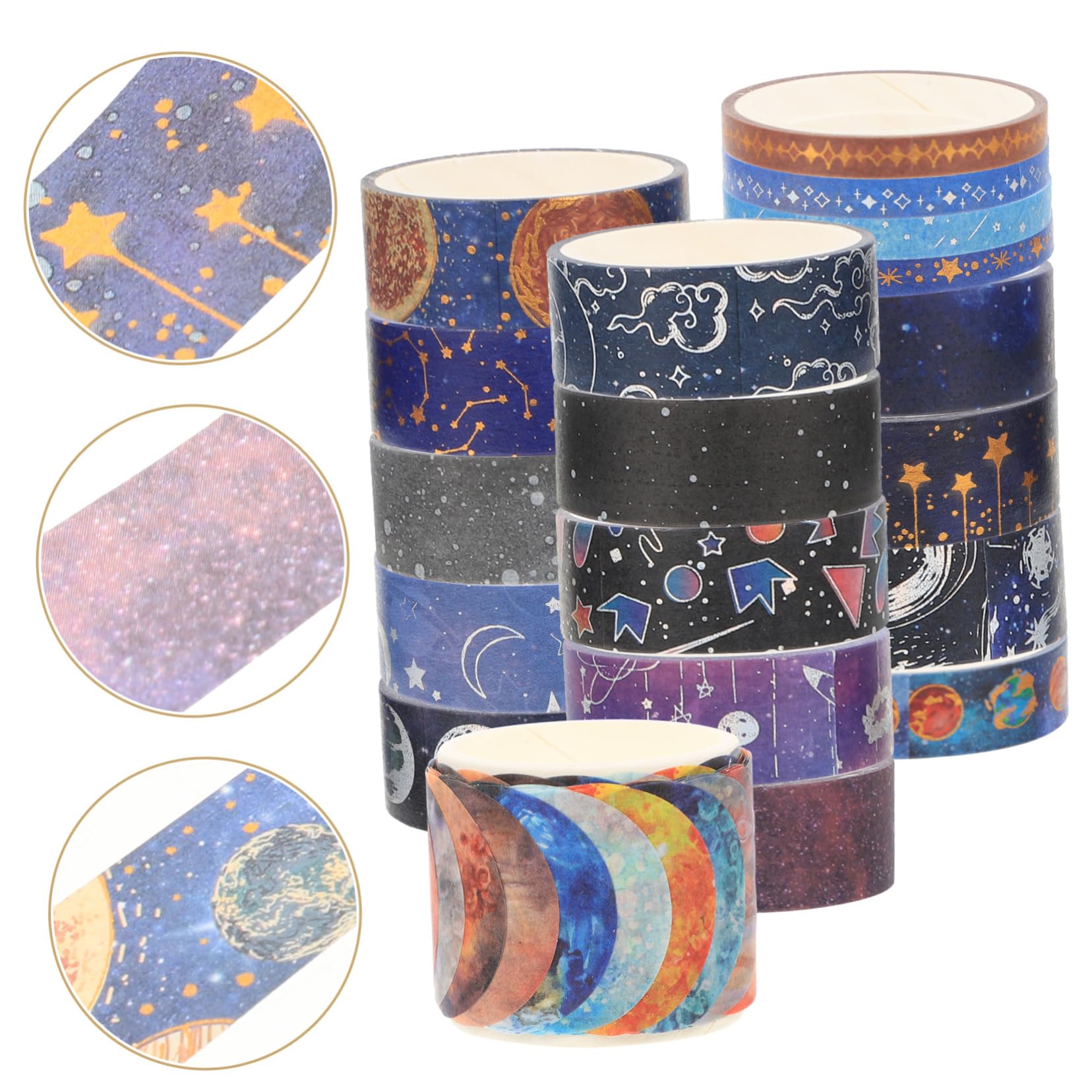 EXCEART 57rollos Cintas Washi Decorativas para Manualidades y Diseño Espacial para Scrapbooking y Decoración De Fiestas