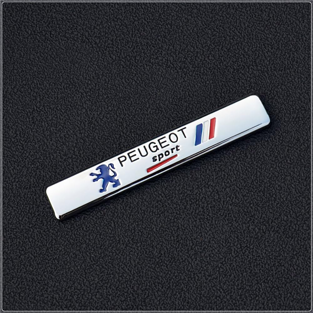 GT Heckklappen Logo Emblem Schwarz Glänzend – Für Peugeot 208, 308, 3008, 5008, 508 (Tuning)