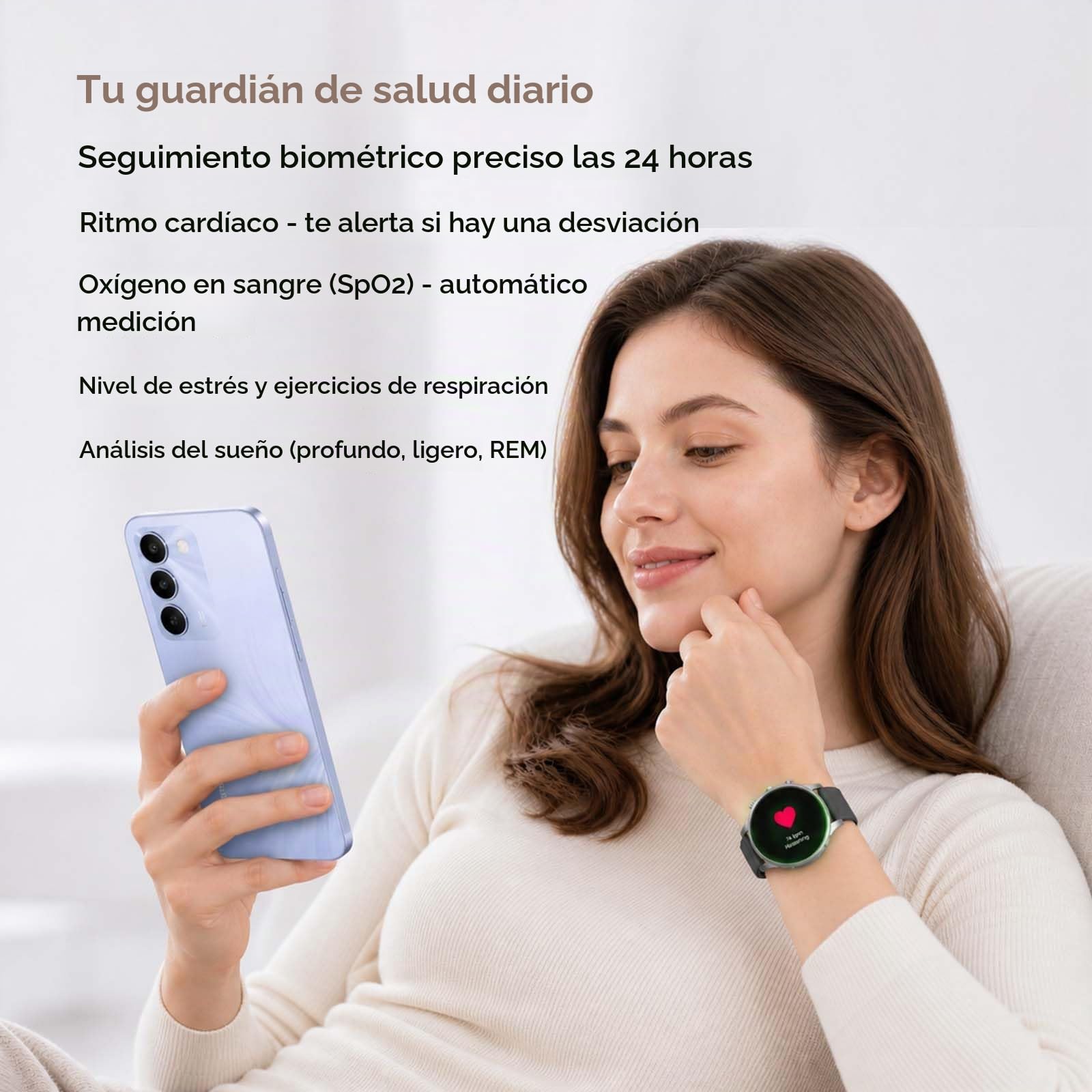 realme Watch S5 Smartwatch 5ATM y GPS Independiente 5 GNSS, Reloj Inteligente con Pantalla AMOLED 1.43" 1500nit, Batería 20 Días, 110 Modos Deporte, Monitoreo Salud IA, Notificaciones, Llamadas, Gris