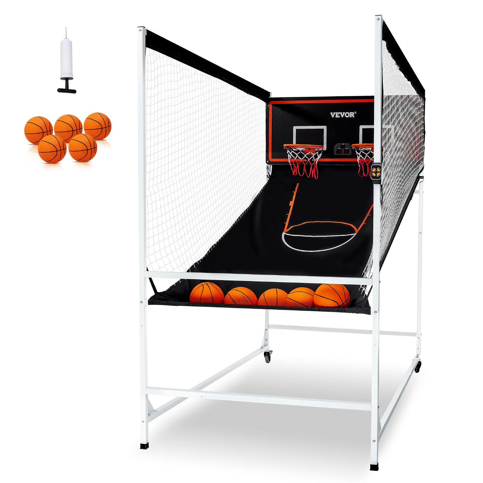 Amazon.com: VEVOR Arcade Cage Basketball Game, 2 Player Home Dual