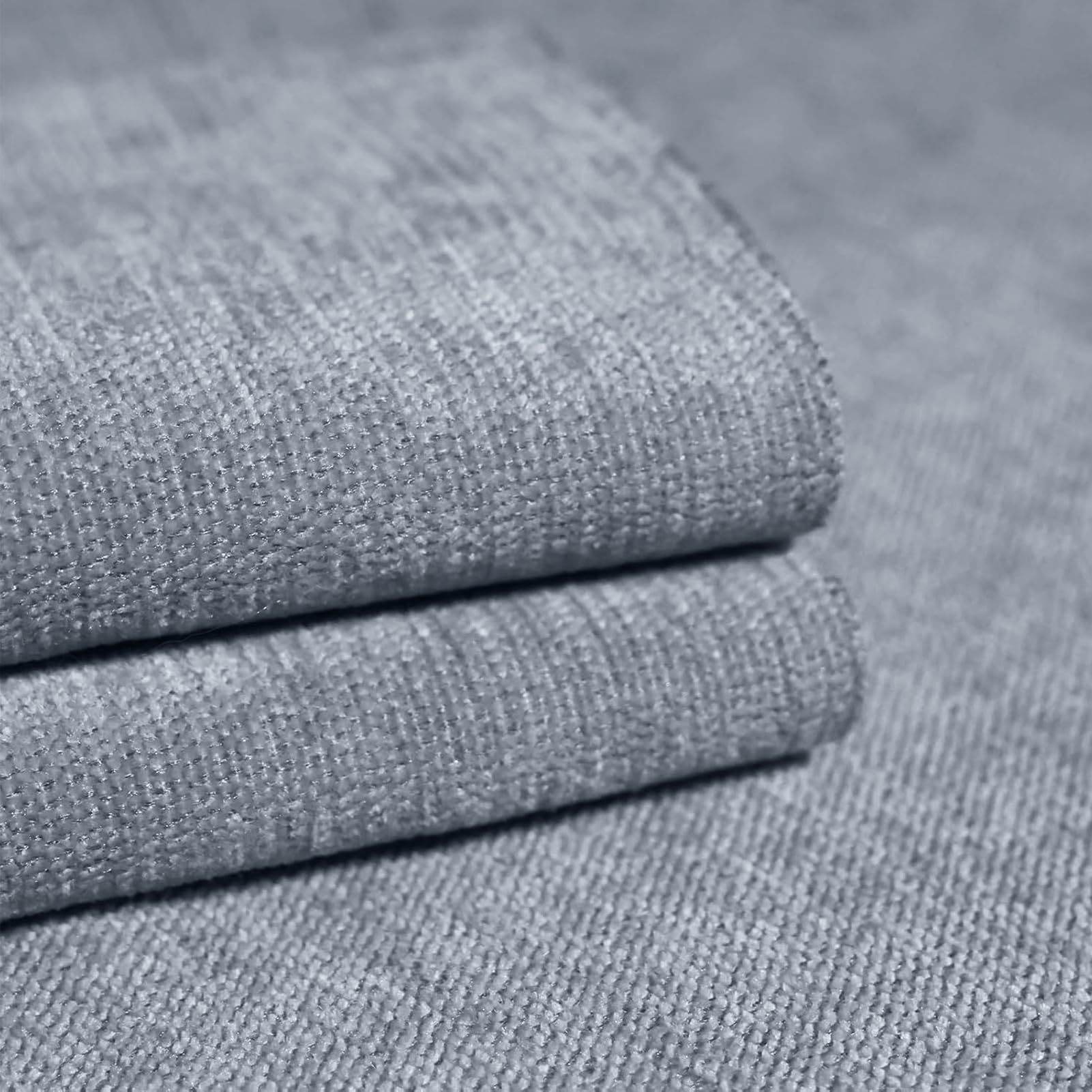 58" x 40" Chenille Fabric | Soft Luxury for Home Decor & Fashion | Crafting Cozy Comfort & Timeless Elegance (Grey)