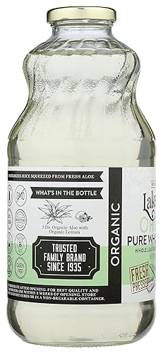 Miniatura 6 de Lakewood, Jugo de hoja de aloe vera orgánico, 32 onzas líquidas (paquete de 1)