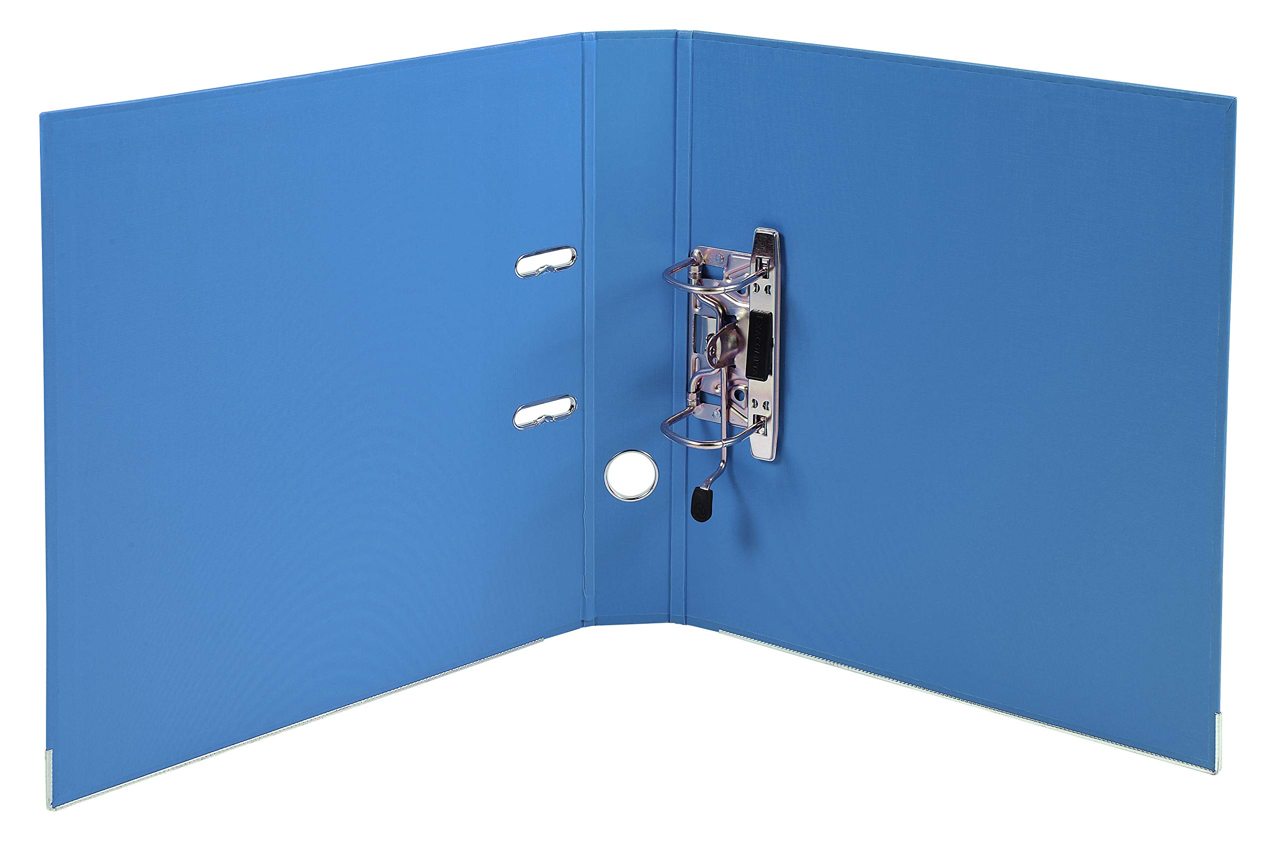 Exacompta 53142E 10er Pack Premium Kunststoff-Ordner Prem´Touch. 5 cm schmal DIN A4 MAXI Ringordner Aktenordner Briefordner Büroordner Plastikordner Schlitzordner blau