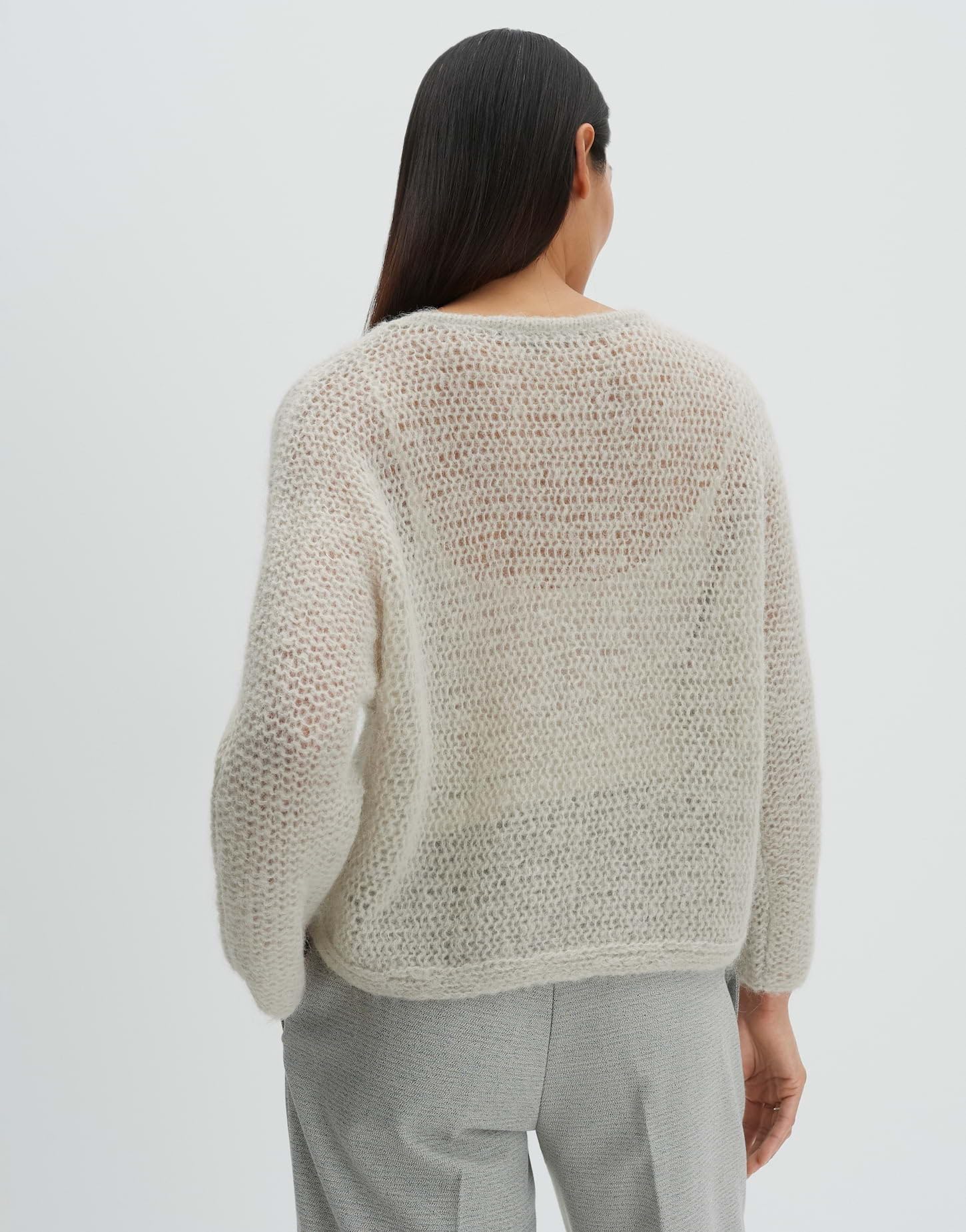 someday Damen Pullover | Pullover aus locker gestrickten Alpaka Mix Loose Fit