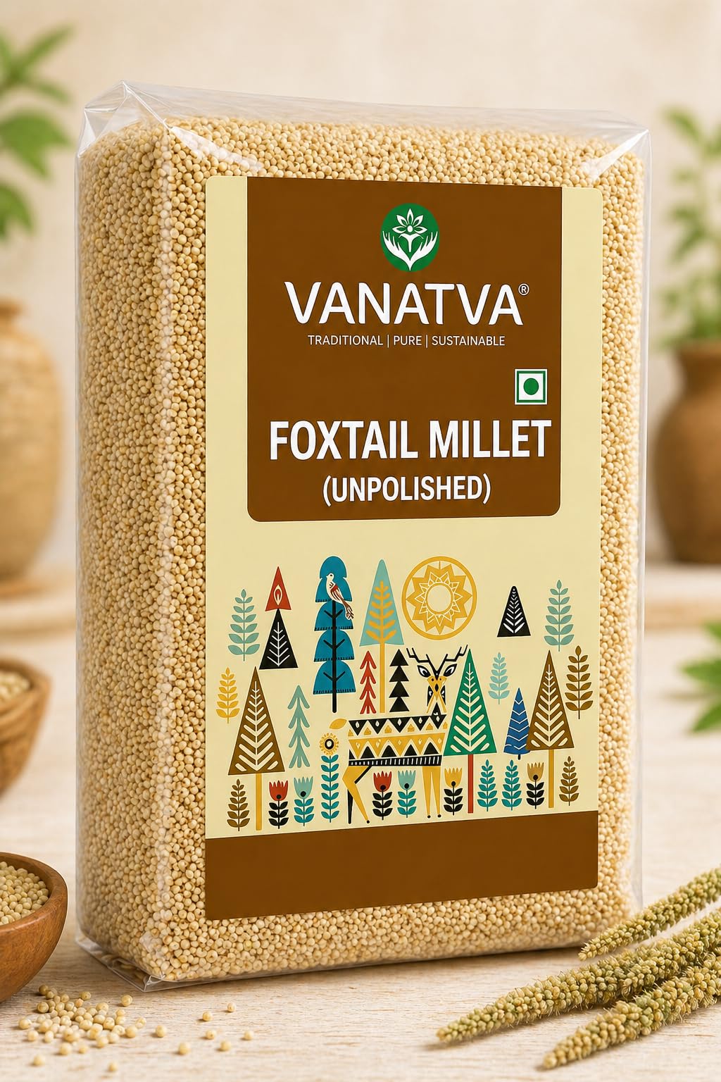 Foxtail Millet Unpolished 500g | Natural Gluten Free Whole Grain | High Fiber Superfood for Healthy Lifestyle & Weight Management | Rich in Protein, Iron & Essential Minerals | Traditional Nutritious Grain for Daily Meals-image-32
