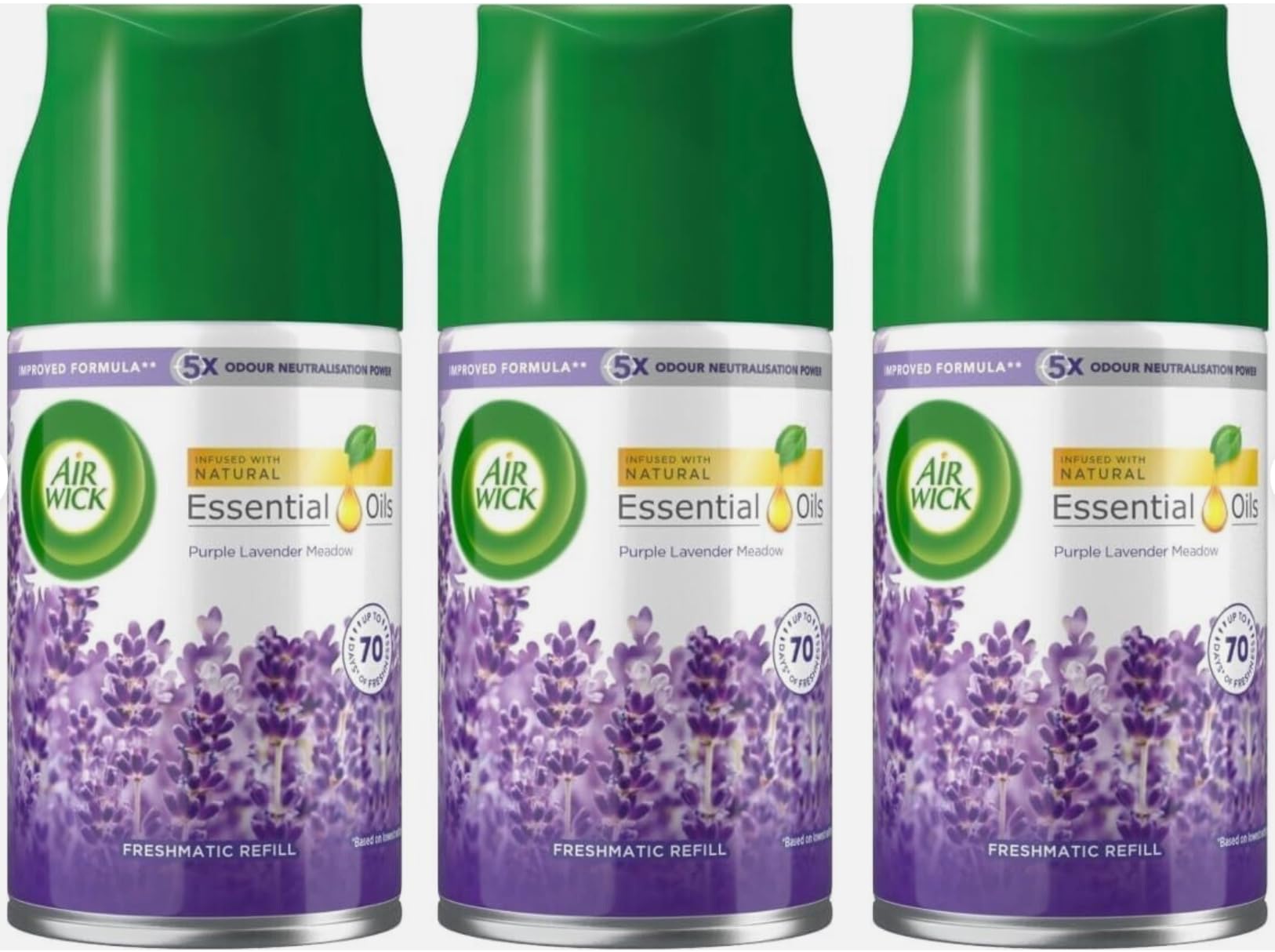 Air Wick Lavender Freshmatic Air Freshener Refill, Pack Of 3 X 250Ml