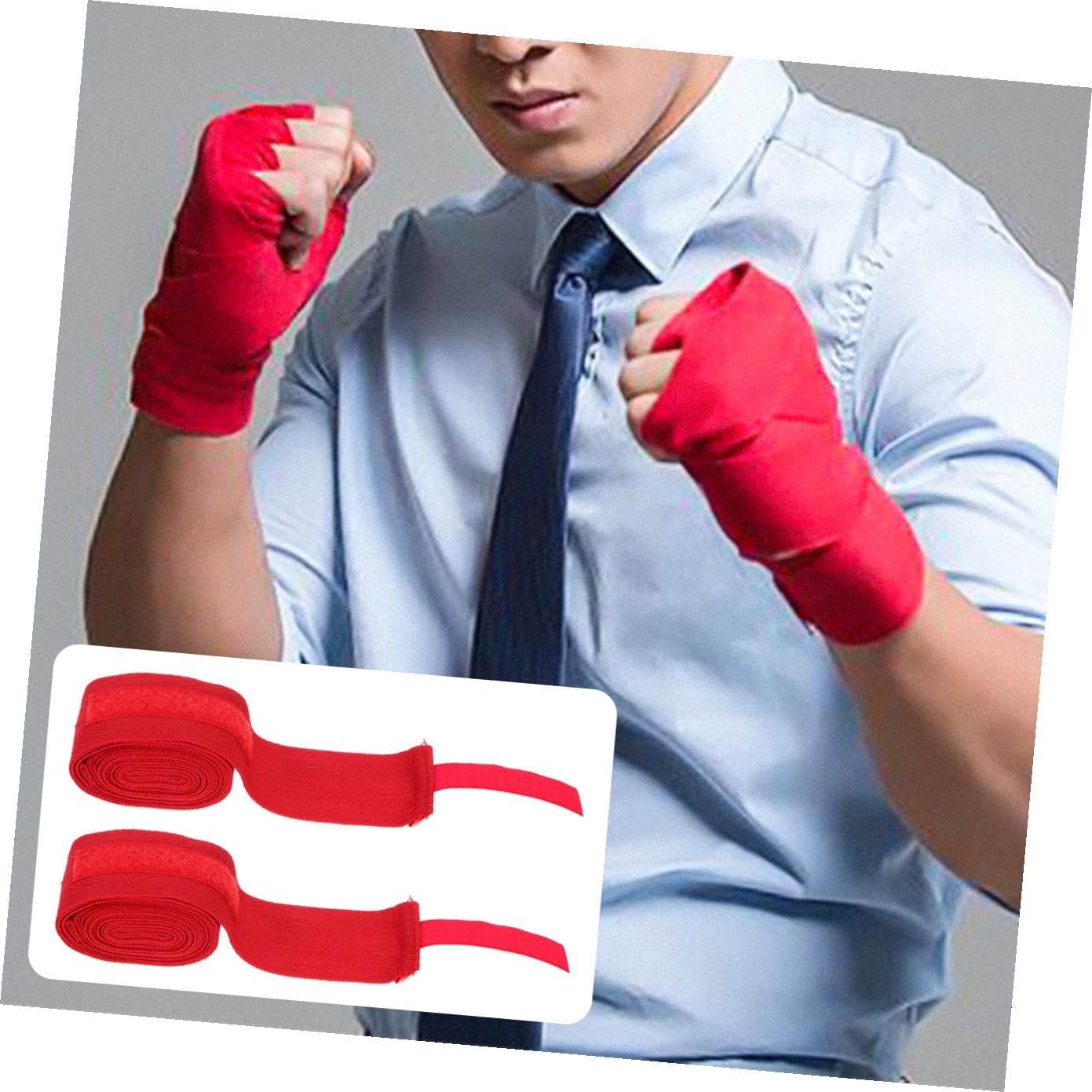 2 Pairs Breathable Cotton Hand Wraps Boxing Straps High Elastic Wrist Support for Men Women Kickboxing Thai Training Protection