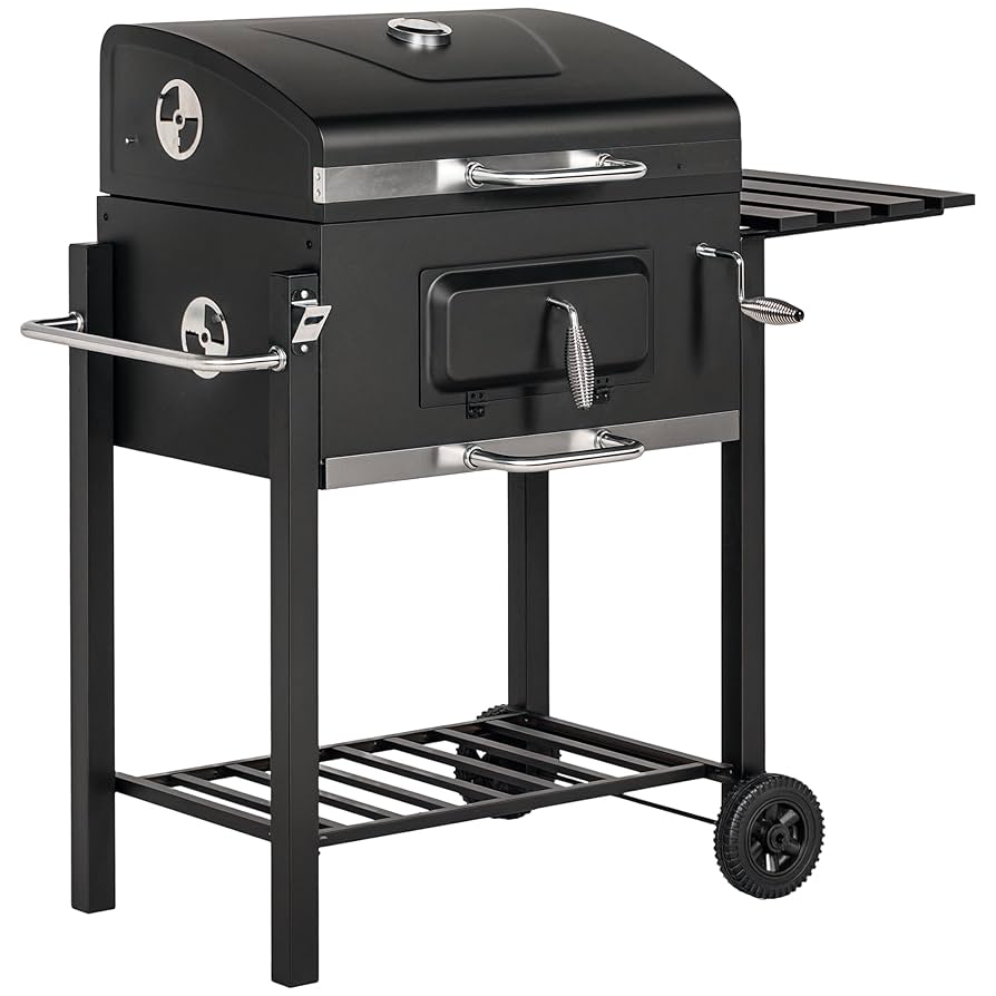 Buy Portable 18" Kettle Charcoal BBQ Grill Barbecue With Utensils Cover Wheels Stand~5057102014676 04c Mp