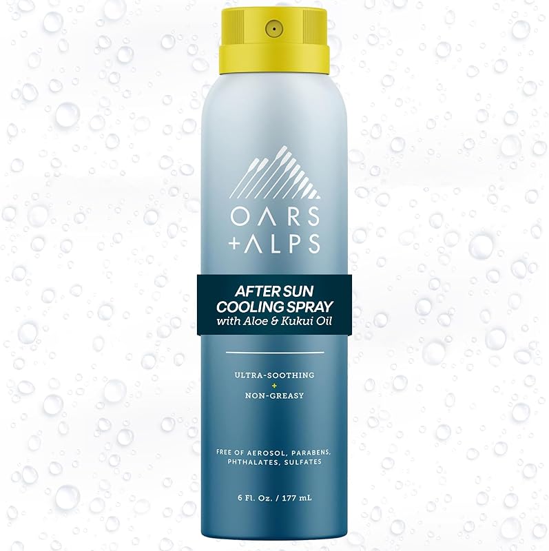 Oars + Alps After Sun Cooling Spray, Soothing Sunburn Relief, 1pk, 6oz